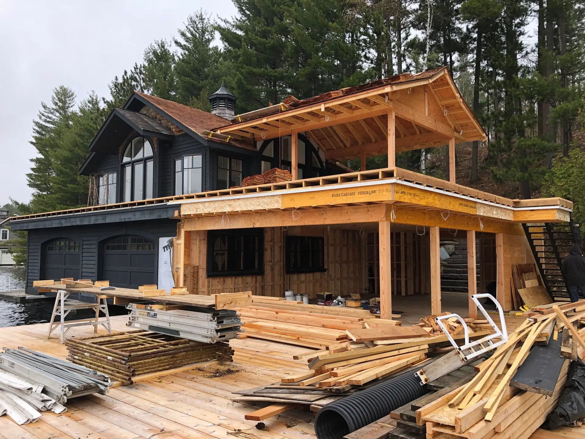 Custom Addition built by McMurray Construction.