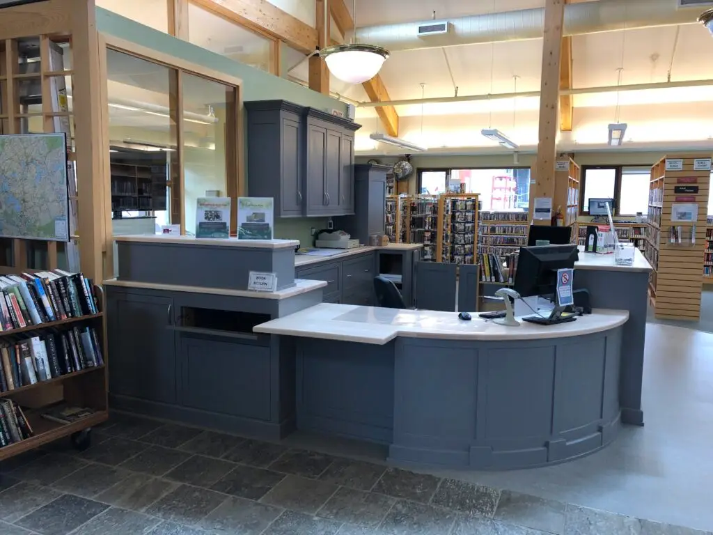 Reception Desk. Built by McMurray Construction.